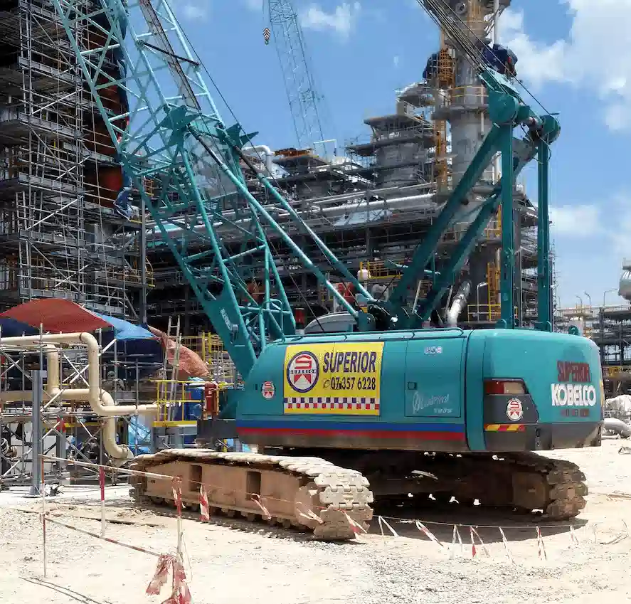 Crane rental and logistics for the Plant Maintenance industry in Johor Bahru